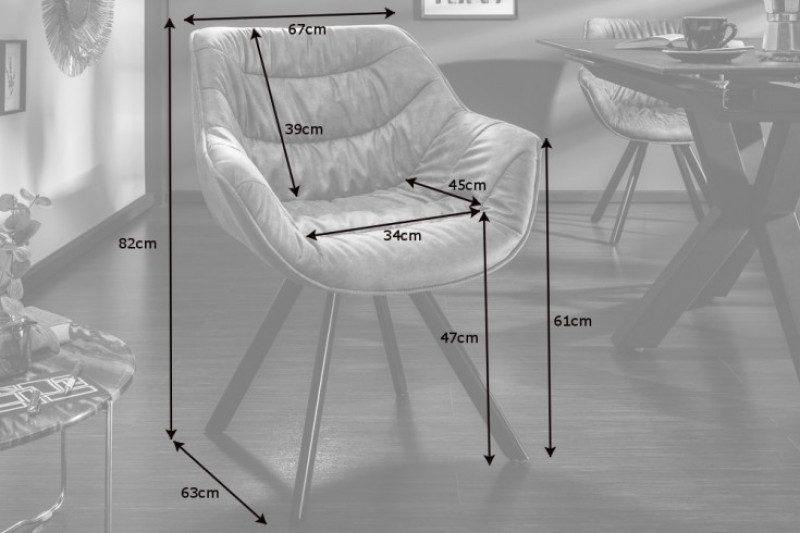 Chaise design scandinave de salle à manger coloris gris en microfibre avec piétement en métal Chaise design scandinave de salle à manger coloris gris en microfibre avec piétement en métal
