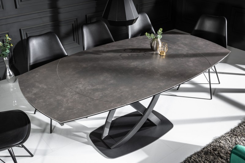 Table à Manger INES130-190cm Céramique, Anthracite, extensible Table à Manger INES130-190cm Céramique, Anthracite, extensible
