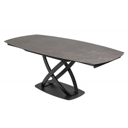 Table à Manger INES130-190cm Céramique, Anthracite, extensible