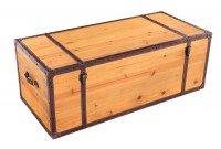 Table basse coffre en bois de sapin 110cm