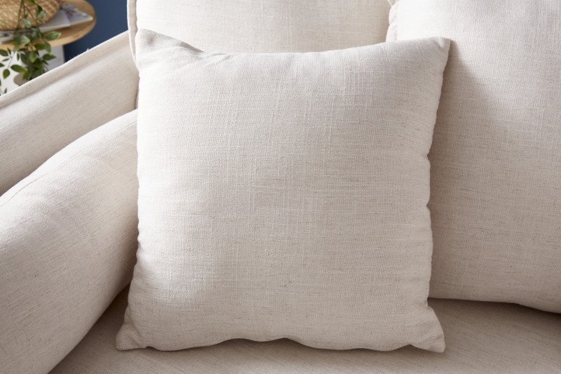 Canapé 3 places en tissu coloris beige