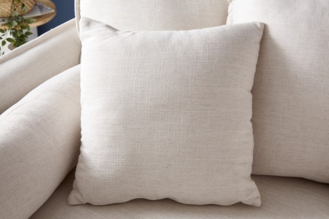Canapé 3 places en tissu coloris beige