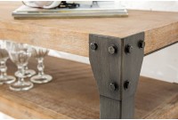 Table console design 120x85 cm en bois massif