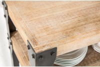 Table console design 120x85 cm en bois massif