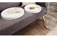 Tables d'appoint gigogne blanche design bois / métal