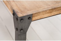 Table salle à manger en bois  200cm de style industriel