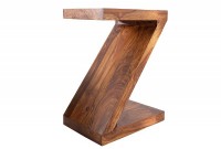 Table d'appoint design Z en bois massif