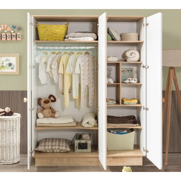 Armoire enfant à 3 portes ouvrantes