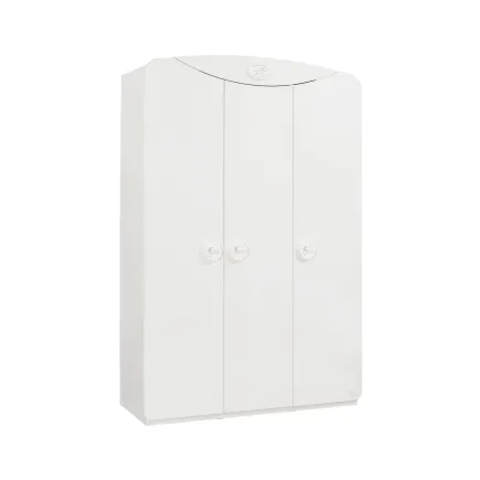 Armoire blanche enfant 3 portes ouvrantes