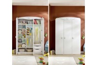 Armoire blanche enfant 3 portes ouvrantes
