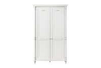 Armoire classique à 2 portes ouvrantes coloris blanc