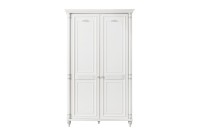 Armoire classique à 2 portes ouvrantes coloris blanc
