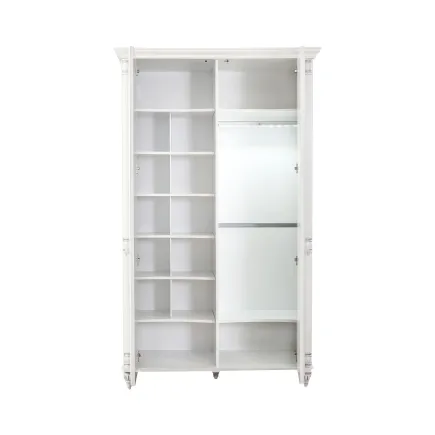 Armoire classique à 2 portes ouvrantes coloris blanc 2