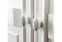 Armoire classique à 2 portes ouvrantes coloris blanc