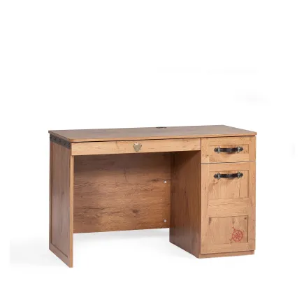 Bureau enfant design PIRATE en bois coloris marron
