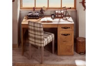 Bureau enfant design PIRATE en bois coloris marron