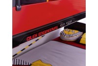 Lit superposé  90 x 190 cm design "champion racer" pour chambre enfant