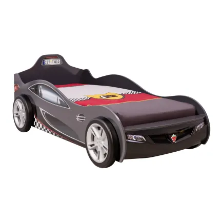Lit voiture anthracite design pour enfant
