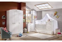 Armoire blanche enfant 3 portes ouvrantes
