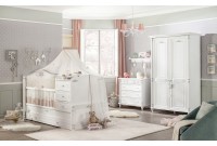 Armoire classique à 2 portes ouvrantes coloris blanc