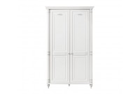 Armoire blanche style classique à 2 portes ouvrantes