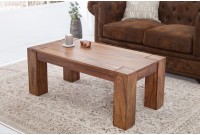Table basse 100 cm rectangelaire en bois massif
