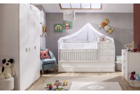 Armoire blanche enfant 3 portes ouvrantes