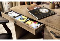 Bureau enfant design PIRATE en bois coloris marron