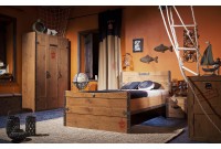 Bureau design PIRATE pour chambre enfant coloris marron