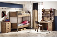 Bureau design PIRATE pour chambre enfant coloris marron