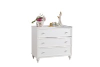 Commode blanche  style classique à 3 tiroirs