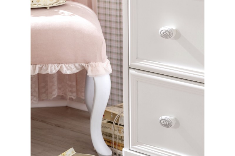 Commode blanche  style classique à 3 tiroirs