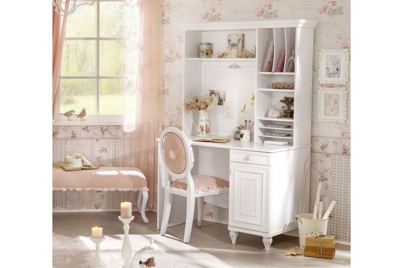 Bureau junior design classique coloris blanc