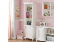 Bibliothéque à 3 niches design classique coloris blanc