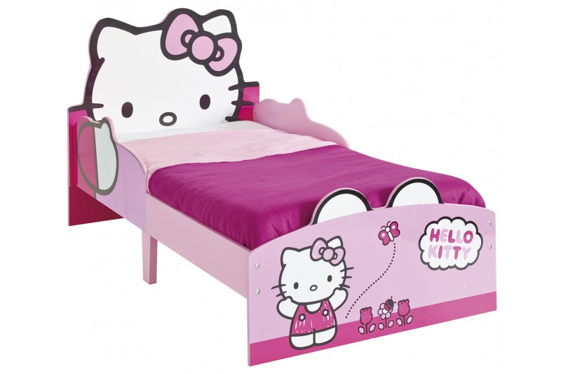 Lit rose de style Hello Kitty pour fille