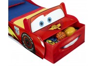 Lit voiture avec rangement design ''Cars rouge'' pour enfant