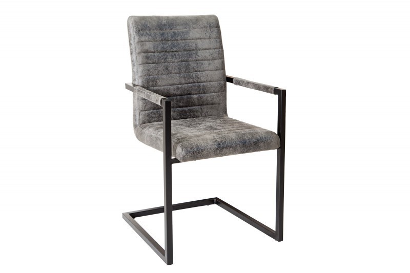 Ensemble de 4 chaises de salle à manger design coloris gris