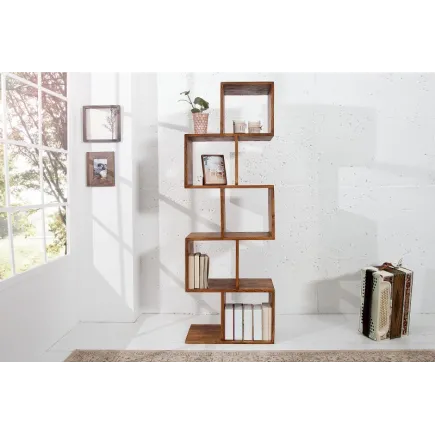 Étagère bibliothéque en bois massif sheesham  150 cm 2