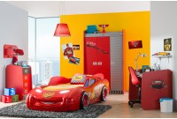 Bureau enfant / junior design Cars coloris rouge