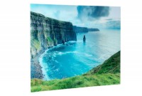 Tableau design Irlande 60x80 cm en verre multicouleur