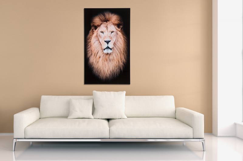Tableau 100x60 cm design tête de Lion MUFASA