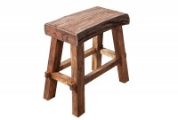 Tabouret 40 cm design en bois massif recyclé