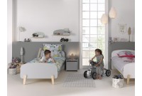 Lit d'enfant scandinave 90x200 cm coloris blanc