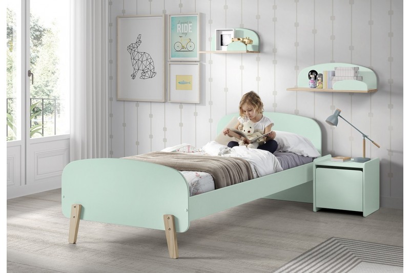 Chambre à coucher pour enfant coloris vert