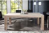 Table à manger moderne rectangulaire de couleur chêne clair en bois