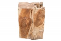 Table d'appoint design naturel en bois massif