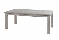Table à manger design rustique coloris chêne gris clair