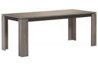 Table à manger 190 cm design teintée mara graphite