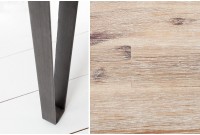 Bureau design rétro de 110cm en bois massif acacia coloris naturel