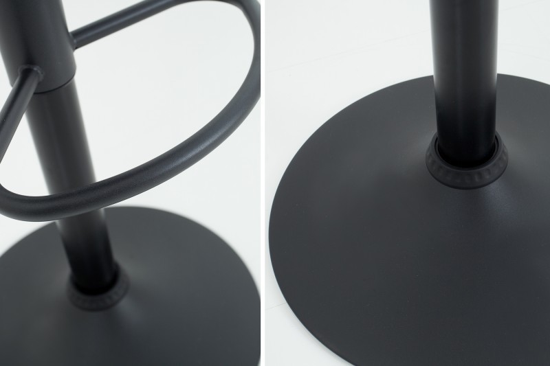 Lot de 2 tabourets de bar contemporain coloris brun vintage en microfibre